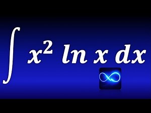109. Integration by parts, LIATE rule, x ^ 2 per natural logarithm (Example solved)