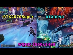[PSO2NGS] RTX3090 vs RTX2070Super プレイ＆ベンチ比較