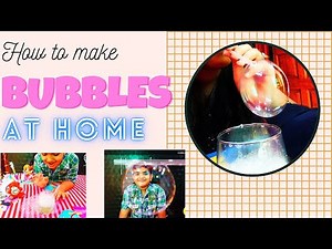 How To Make Bubbles At Home | Homemade Bubbles|How to make a BUBBLES at Home|DIY|kids fun.