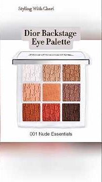Dior Backstage Eyeshadow Palette #eyeshadow #diorbeauty #stylingwithcheri