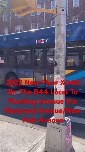 2022 New Flyer XD40 On The B44 Local To Flushing Avenue #MTA New York City Bus