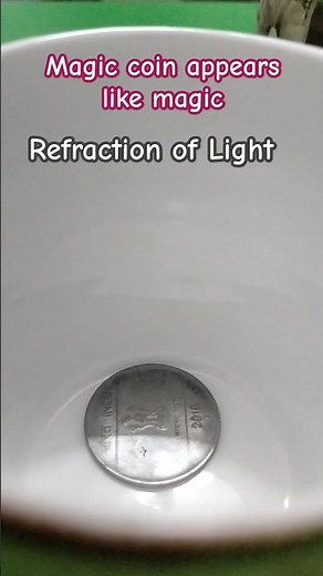 Magic Coin Appears Like Magic! Refraction of Light Explained Easy Science Experiment #viralvideo