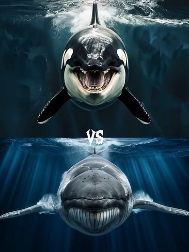 grey whale vs killer orca vs (crocodile, Dolphin, shark, sea lion, turtle, seal, octopus)