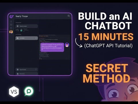 Build an AI Chatbot in 15 Minutes (ChatGPT API Tutorial)