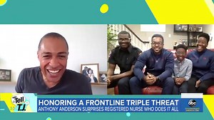 Anthony Anderson surprises a front-line worker who has 3 essential jobs