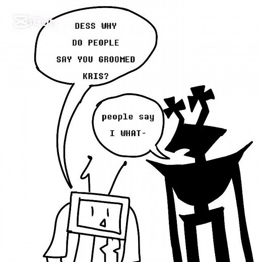 Dess groomer theory™ #helpmemakethismakesense #memes #fyp #deltarune #comic dub