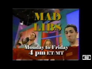 Mad Libs Promo - Family Channel 1998
