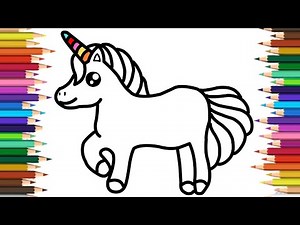 Easy Unicorn Drawing for Kids & Toddlers | Unicorn Drawing Video