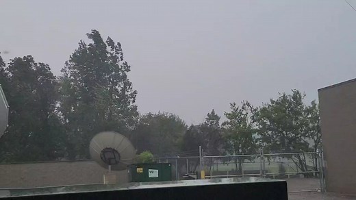A look outside the ABC 12 station in Flint as a severe thunderstorm moves through. | ABC12 News