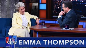 458K views · 10K reactions | In part two of her conversation with Stephen Colbert, Emma Thompson discusses the nude scene in her new film and offers some advice to anyone bothered by the sight of themselves naked in the mirror. “Good Luck to You, Leo Grande” premieres this Friday on Hulu. | The Late Show with Stephen Colbert | Facebook