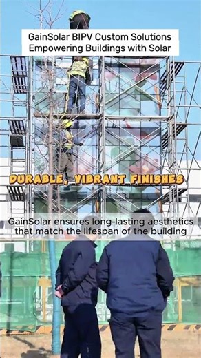 GainSolar BIPV Custom Solutions | Empowering Buildings with Solar #bipv #solarglass