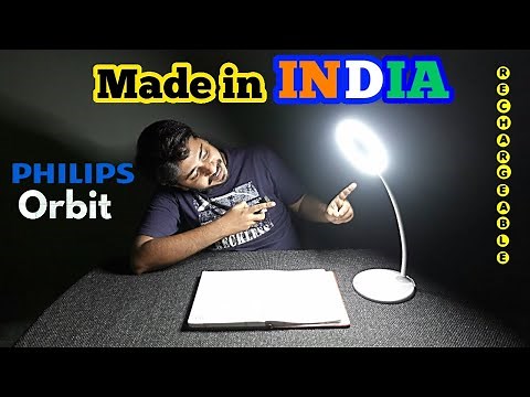 PHILIPS Orbit 5W Rechargeable Touch Controlled Table Lamp | Top Study Lamp | Reading Lamp