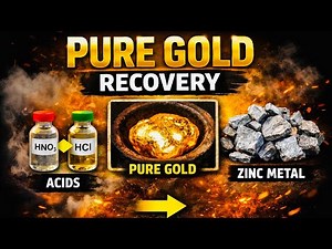 🔥 Pure Gold Recovery Using Acids & Zinc | Step-by-Step Gold Refining