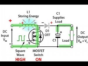 How a DC-DC boost converter works + Voltage formulae