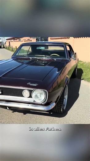 It glitters in the sun and sounds like 435 hp HELL! 😳 '67 Camaro
