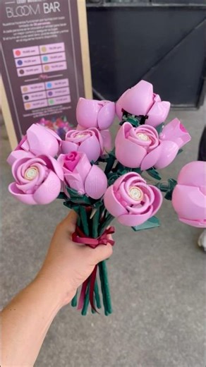 The Lego Bloom Bar is free and you get to take home your flower