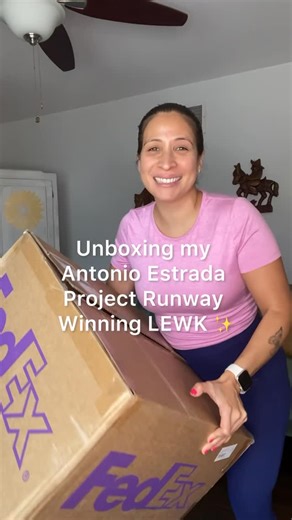 Stephanie Yanes 刺 on Instagram: "Unboxing my ANTONIO ESTRADA Project Runway WINNING LEWK ✨Eczema Model #healingjourney #eczema #projectrunway #latina #fyp #eczemahealing #eczemaawareness #model"