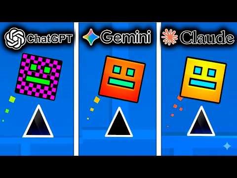 ChatGPT vs Gemini vs Claude Hacen Geometry Dash Desde CERO