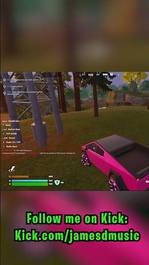 Got a Pink Elon Musk Tesla in Fortnite!