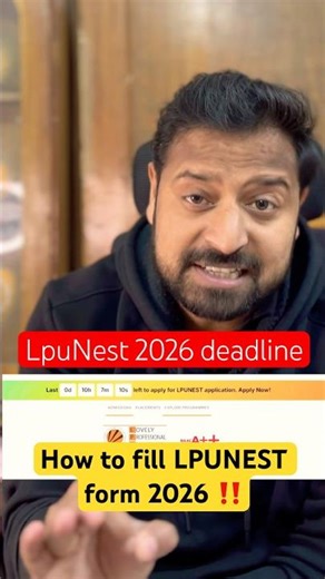 LpuNest 2026 form fill up🔥|LPU Admission process 2026| LpuNest 2026 Coupon code #lpunest #lpu