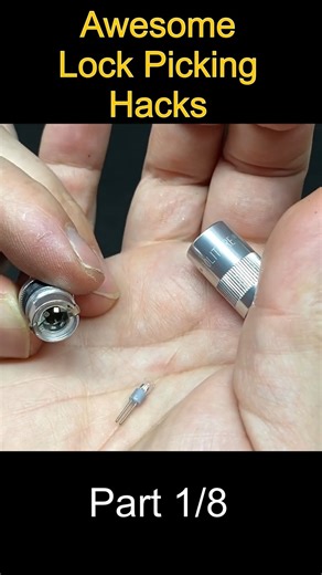 Lock Picking Hacks Part 1 #asmr #hack #hacker #escape #security #tactical #lockpicking #LOCK #padlock #bypass #locksmith #science #military #secret #viralvideo #foryou #fyp #fypシ゚ #fbreels | Lock Picking V