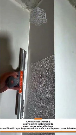 Wall Corner Skim Coating | Professional Interior Surface Finishing Technique