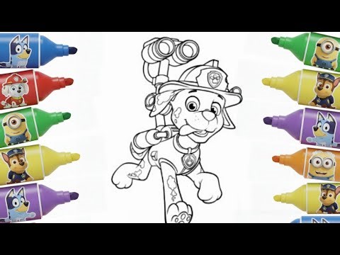 How to Draw Paw Patrol Step by Step | Easy Drawing and Coloring for Kids