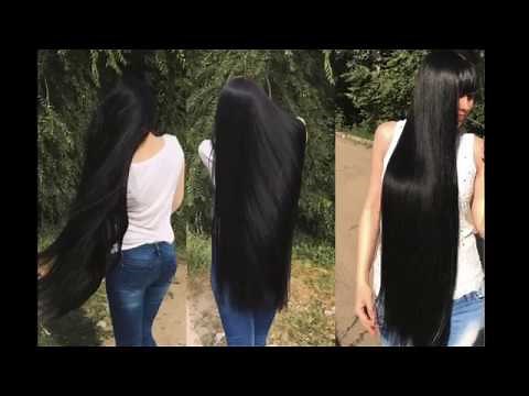 10 Minutes Beautiful Dark Silky Long Hair Play