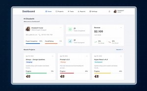 【代码】使用 Html CSS JavaScript 的响应式管理仪表板