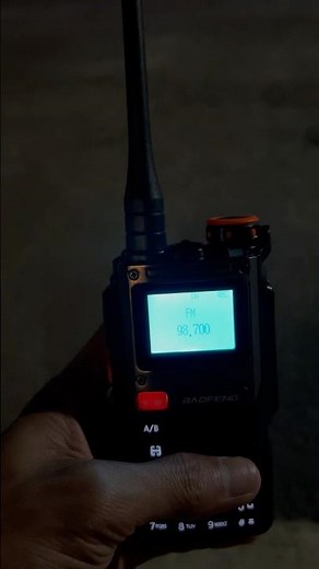 Turn on FM radio & scan baofeng K61 radio frequency #baofeng #k61