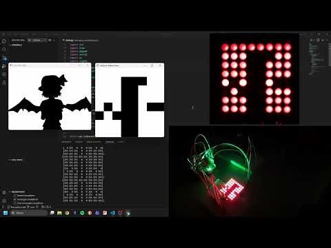 Bad apple!! on 8x8 LED matrix
