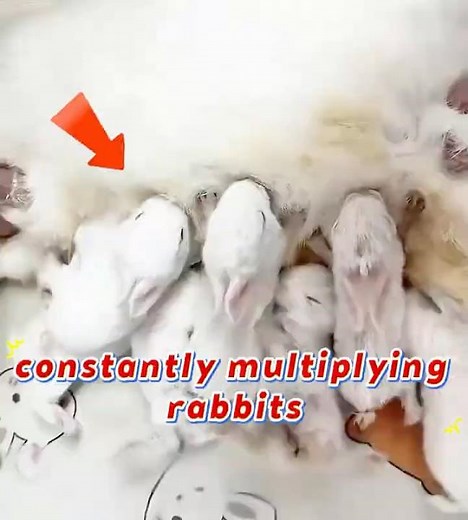constantly multiplying rabbits.#cute #animals
