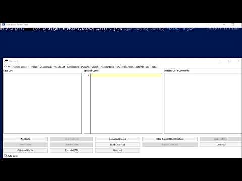 [Wii U] How to fix JGecko U/Universal Pointer Searcher Memory Errors/GUI Freezes