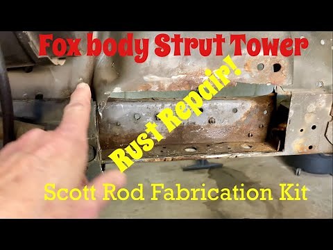 Fox body Mustang Strut Tower Rust Repair! #mustang #foxbody #fordmustang