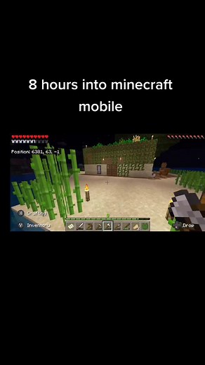 8 hours into minecraft mobile. survival mode only. #minecraftmobile #m...