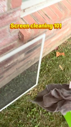 The simple way to clean screens…and sometimes the fastest. #screencleaning #windowcleaning #brightwayexteriorcleaning #dentontx | Bright Way Exterior Cleaning