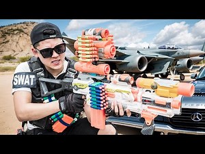 LTT Game Nerf Guns : SEAL X Uses Nerf Guns to Fight & Protect Secret Laptop From Gang