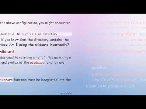How to Effectively Use wildcard in Your Makefile