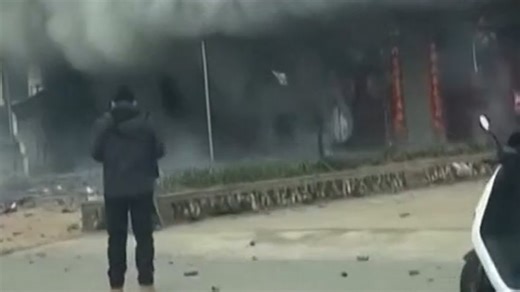 Fireworks shop explodes killing at least 12 people