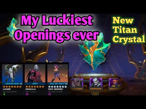 My Luckiest Openings ever | New Titan Crystal Opening MCOC 