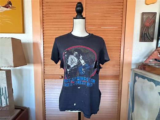 Vintage 1980 Bruce Springsteen World Tour T-shirt: Distressed Rock & Roll Small Sheer Thin - Etsy