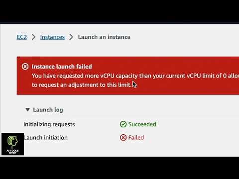 AWS G5 Instance vCPU Limit Error