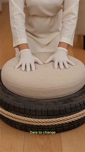 Stop! Don't Trash Your Old Tires | DIY Luxury Ottoman