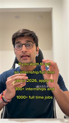 Veeraj Gadda on Instagram: "Follow and comment “Intern” to get 300+ internships and full time jobs . : . #jobs #curatedjobs"