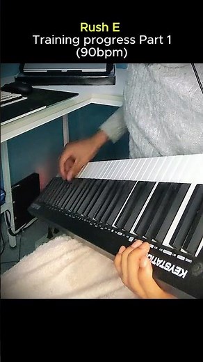 Rush E Practice Gone Wrong (90 BPM) #fail #piano #rushe #guitar