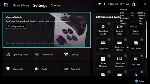 ROG Ally stuck at 15W APU / 800 MHz GPU