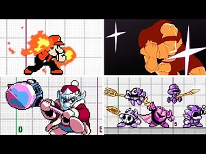 (NEW) All Retro Final Smashes | Super Smash Flash 2 v1.4