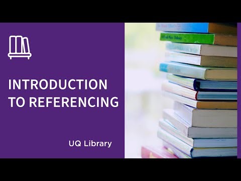 Introduction to referencing