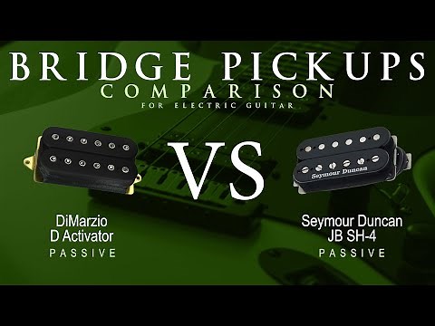 DiMarzio D ACTIVATOR vs Seymour Duncan JB SH-4 - Passive Bridge Pickup Guitar Tone Comparison Demo