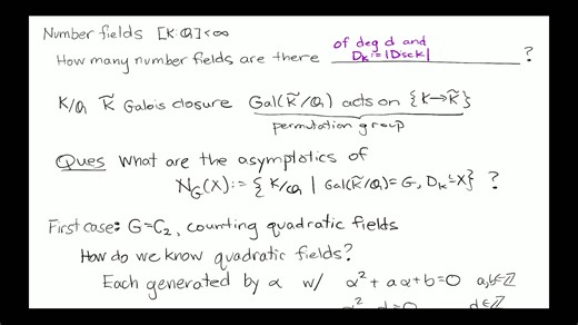 Arithmetic Statistics | Melanie Matchett Wood, Harvard University